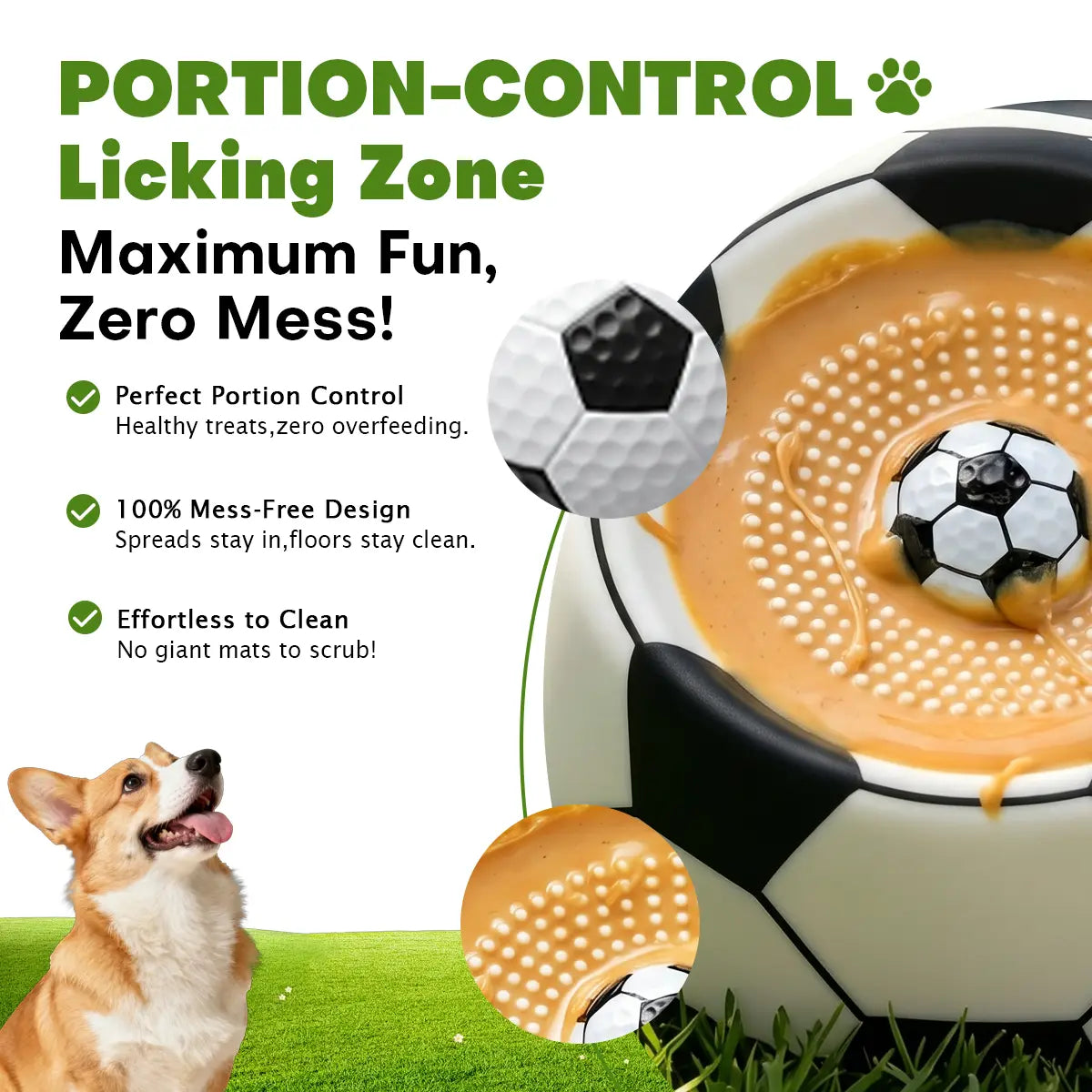 Style Multi purpose dog bowl with Free Peanut Butter Spatula,Dog Liquid Slow Feeder,Lick Bowl Mat with Ball ,8 Extra Large Suction Cups,No Mess Liquid Treat Enrichment Bowl for Dogs